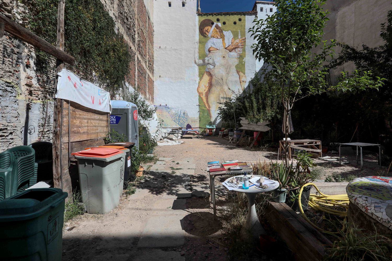 El solar ocupado ubicado en la calle Antonio Grilo bajo el nombre Patio Maravillas.