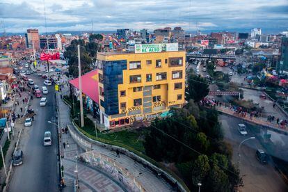 Vista aérea de la ciudad de El Alto.