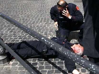 Un tiroteo ante la sede del Gobierno en Italia deja dos ‘carabinieri’ heridos