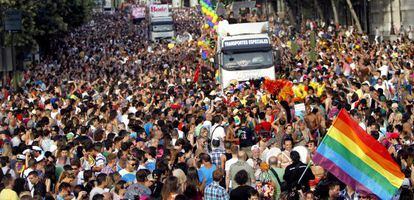 Fiesta del orgullo gay el año pasado.