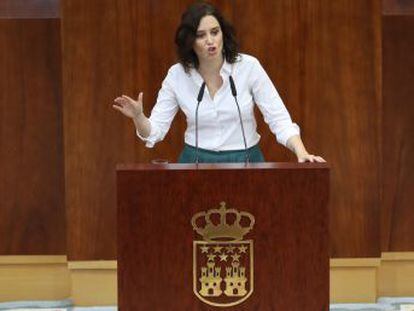 La candidata del PP ha ganado la votación en la Asamblea de Madrid con 68 votos a favor y 64 en contra
