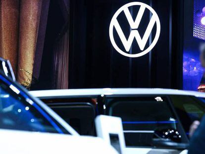 Puesto de Volkswagen en el Salón del Motor de Bruselas, el día 13.