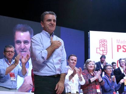 El secretario general del PSOE-M, Jos&eacute; Manuel Franco, en el 13&ordm; congreso regional del PSOE de Madrid.