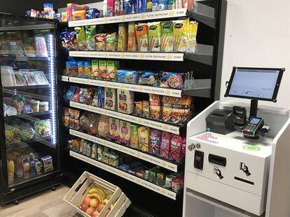 Mostradores con productos de Smarket.