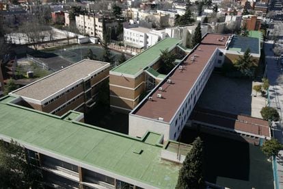 Imagen aérea del Colegio alemán, en febrero de 2009 