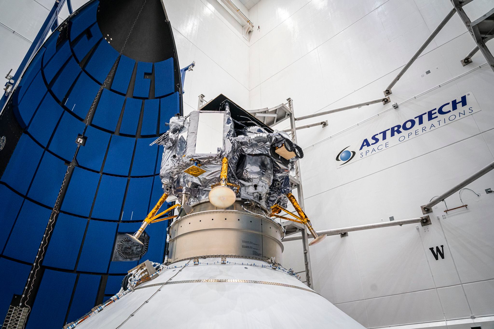 La carga de la misión 'Peregrino 1', en una imagen cedida por United Launch Alliance.