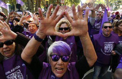 Manifestaci&oacute;n en Madrid contra la Violencia Machista.