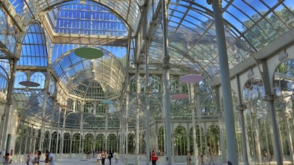 Interior del Palacio de Cristal, en el madrileño parque del Retiro.