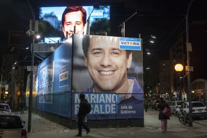 Anuncios del candidato kirchnerista a alcalde de Buenos Aires, Mariano Recalde