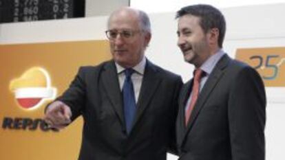 El presidente de Repsol, Antonio Brufau, y el consejero delegado, Josu Jon Imaz.