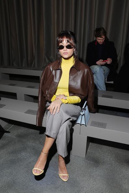 Aitana Ocaña en el 'front row' del desfile de Fendi. 