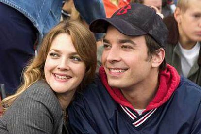 Drew Barrymore y Jimmy Fallon, en <i>Amor en juego.</i>