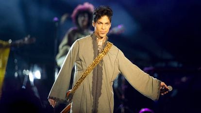 Prince, en un festival en Suecia en agosto de 2011.
