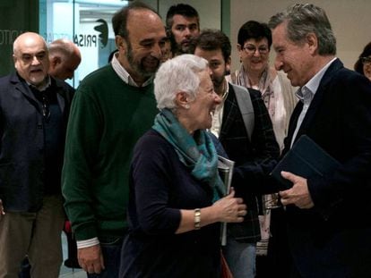 El periodista Iñaki Gabilondo, este martes en el encuentro con suscriptores del diario.