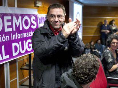 Juan Carlos Monedero, &#039;n&uacute;mero tres&#039; de Podemos.