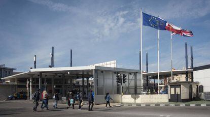 La frontera de Gibraltar, el último día antes del Brexit.