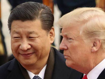 Donald Trump y Xi Jinping, durante su último encuentro en Pekín. En vídeo, declaraciones del portavoz chino de Exteriores.
