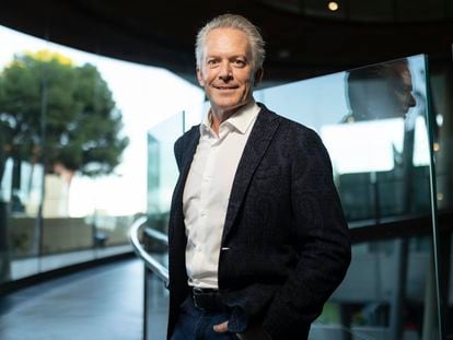 Hans Keirstead, CEO del Proyecto del Inmunoma Humano, fotografiado en el Museo Cosmocaixa de Barcelona tras una reunión científica con inmunólogos.