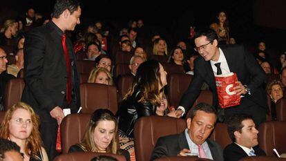 El juez Sergio Moro y el procurador Deltan Dallagnol en el preestreno de la pel&iacute;cula &#039;Polic&iacute;a Federal:La Ley es para todos&#039;, 28 de agosto