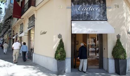 La joyer&iacute;a Cartier de la calle de Serrano.  