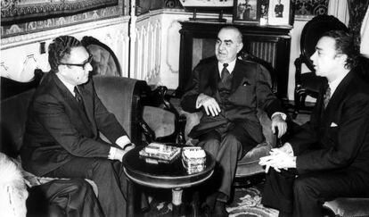 Henry Kissinger con Carrero Blanco, en 1973.