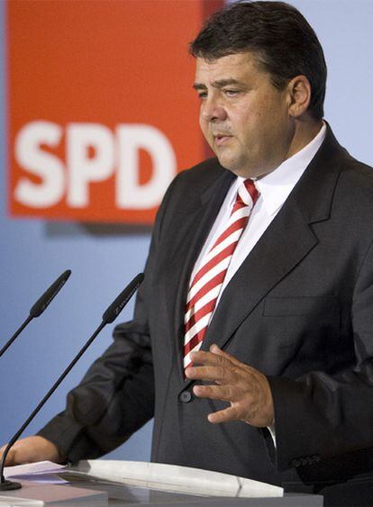 Sigmar Gabriel, durante una reciente conferencia de prensa en Berlín.
