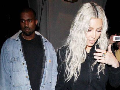 Kanye West y Kim Kardashian, el pasado 12 de enero en Los &Aacute;ngeles.