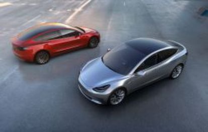 El nuevo Model 3 de Tesla Motors fue presentado en marzo.