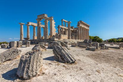 El templo de Afaya, en la isla griega de Egina.