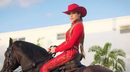 Shakira en el videoclip de 'El jefe'.