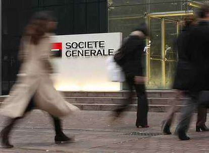 Oficina de Société Générale en París.