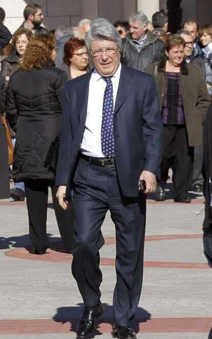 El presidente del Atlético de Madrid, Enrique Cerezo