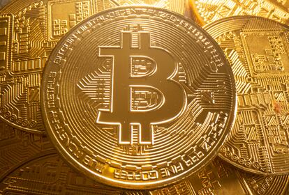 Representation of bitcoins.