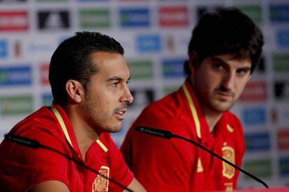 Pedro y San José, en la conferencia de prensa de este sábado.