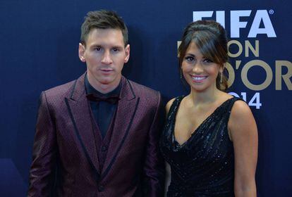 Leo Messi, con Antonella Roccuzzo.
