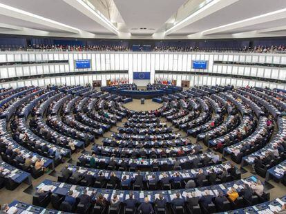 Imagen del peno de la Eurocámara en Estrasburgo. 
 