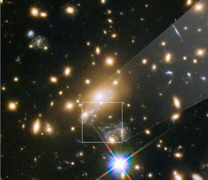 Imagen del cúmulo de galaxias MACS J1149