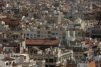 Apartment blocks of flats in Barcelona.