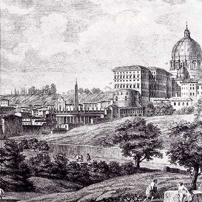 Una vista de la ciudad de Roma en 1779, de Giovanni Volpato.