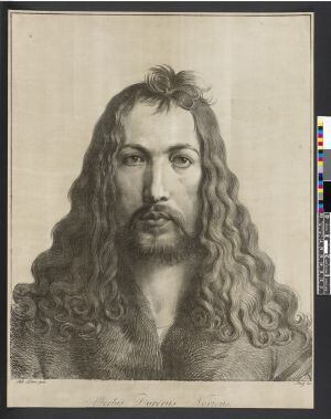 Retrato de Durero del litógrafo Ferdinand Piloty.