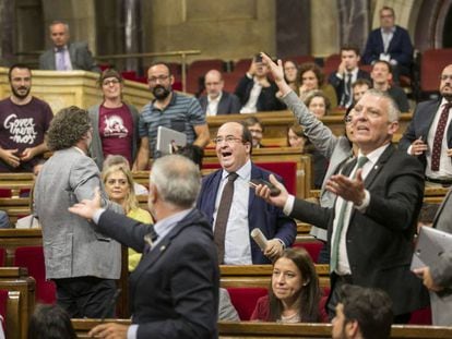 Una foto de archivo del día del pleno de en el que se aprobó la Ley de Transitoriedad.