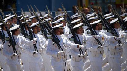 Desfile del Día de las Fuerzas Armadas celebrado en Granada el pasado 3 de junio.