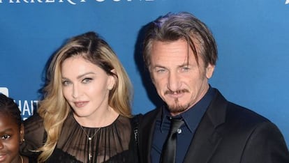 El actor Sean Penn en una gala benéfica para ayudar a Haití