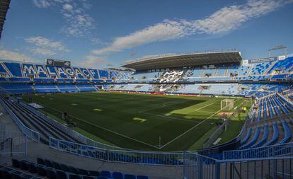 El estadio de La Rosaleda de Málaga