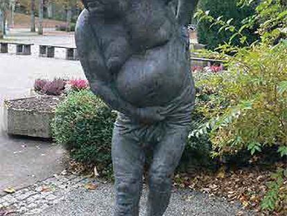 Estatua de Gioacchino Rossini, en la ciudad-balneario de Wildbald (Alemania).