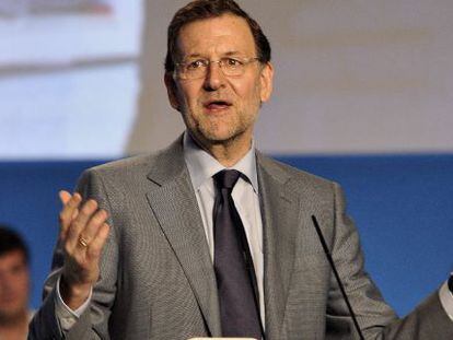 Rajoy, ayer en el congreso del PP andaluz.