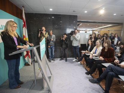 El pasado 6 de mayo, Elsa Artadi anuncia en rueda de prensa que deja la política en activo.