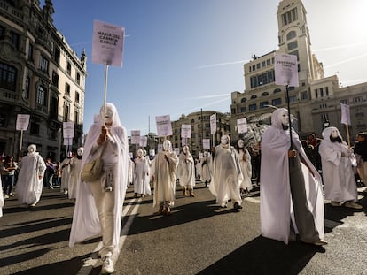 Las manifestaciones del 25-N por el Día Internacional contra la Violencia de Género, en imágenes