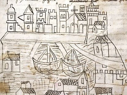 Vista de Venecia, de la mano de un viajero medieval.