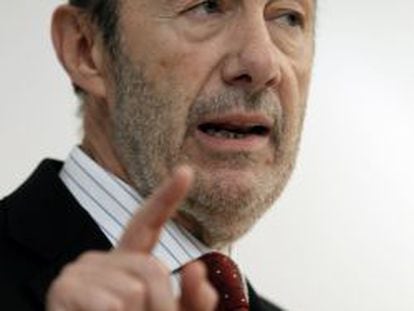 El secretario general del PSOE, Alfredo P&eacute;rez Rubalcaba.